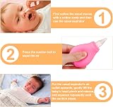 AKlamater 2 Pcs Baby Nasal Aspirator Pink Blue Baby Nose Cleaner view 5