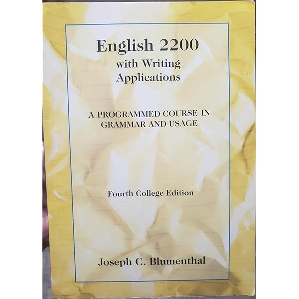Amazon.com: English 2200 with Writing Applications: A Programmed