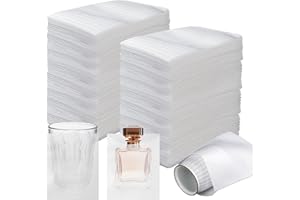 AYAYGD 200 Pack Small Foam Pouches for Packing, 6x8 Inch Cushion Foam Pouch for Shipping, Moving and Storage, Dish Packing Supplies Protecting Small Electronics, Glass Cups, Dishes and Other Small Items