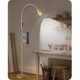 GOEBLESON Reading Floor Lamp, 74.2" Tall LED Lamp, with 360&deg; Flexible Gooseneck &amp; Touch &amp; Remote Control, Ajustable Color &amp; Beam, Crafts Standing Lamp, for Reading, Task Craft, Living, WD16LD05