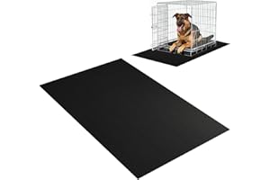 Wiojtry Pet Crate Floor Protection Mat, Mat for Under Dog Crate, 23.6" x 47.2" XL Thin Cut to Fit Design Washable Floor Cover