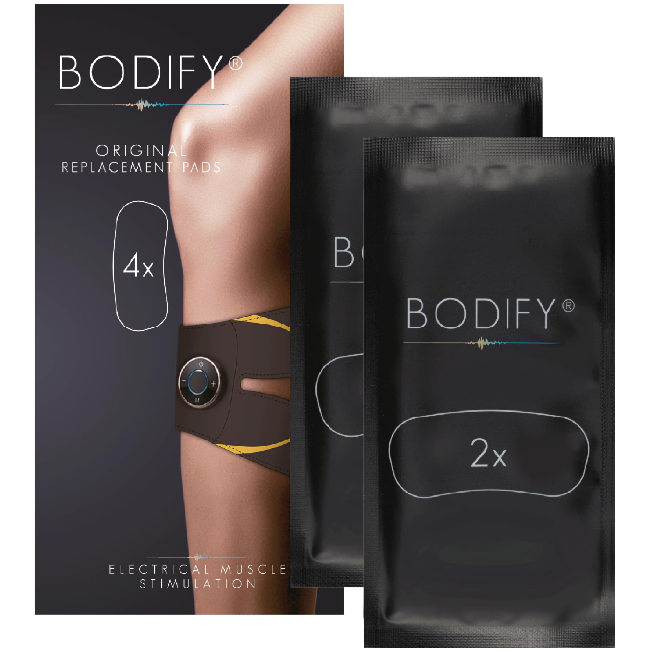 Bodify Original Replacement Pads Set of 2 (Without Controller) for EMS Calf Trainer Pro - Calf Muscle Trainer for Men and Women