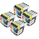 Toner Kingdom&reg; Compatible with Brother LC103XL High Yield Ink Cartridges for DCP J152W J285DW; MFC J4310DW J450DW J470DW J475DW J650DW J870DW J875DW J245 J6520DW J6720DW J6920DW (16PK, 4BK/4C/4M/4Y)