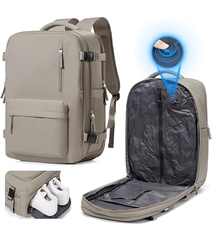 WONHOX Vacuum Seal Travel Backpack with Air Pump Compression Vacpack Waterproof Carry On Backpack for Travel Women men with Vacuum System Laptop Airlines Approved Daypack Space Saver Bags Black : Tools