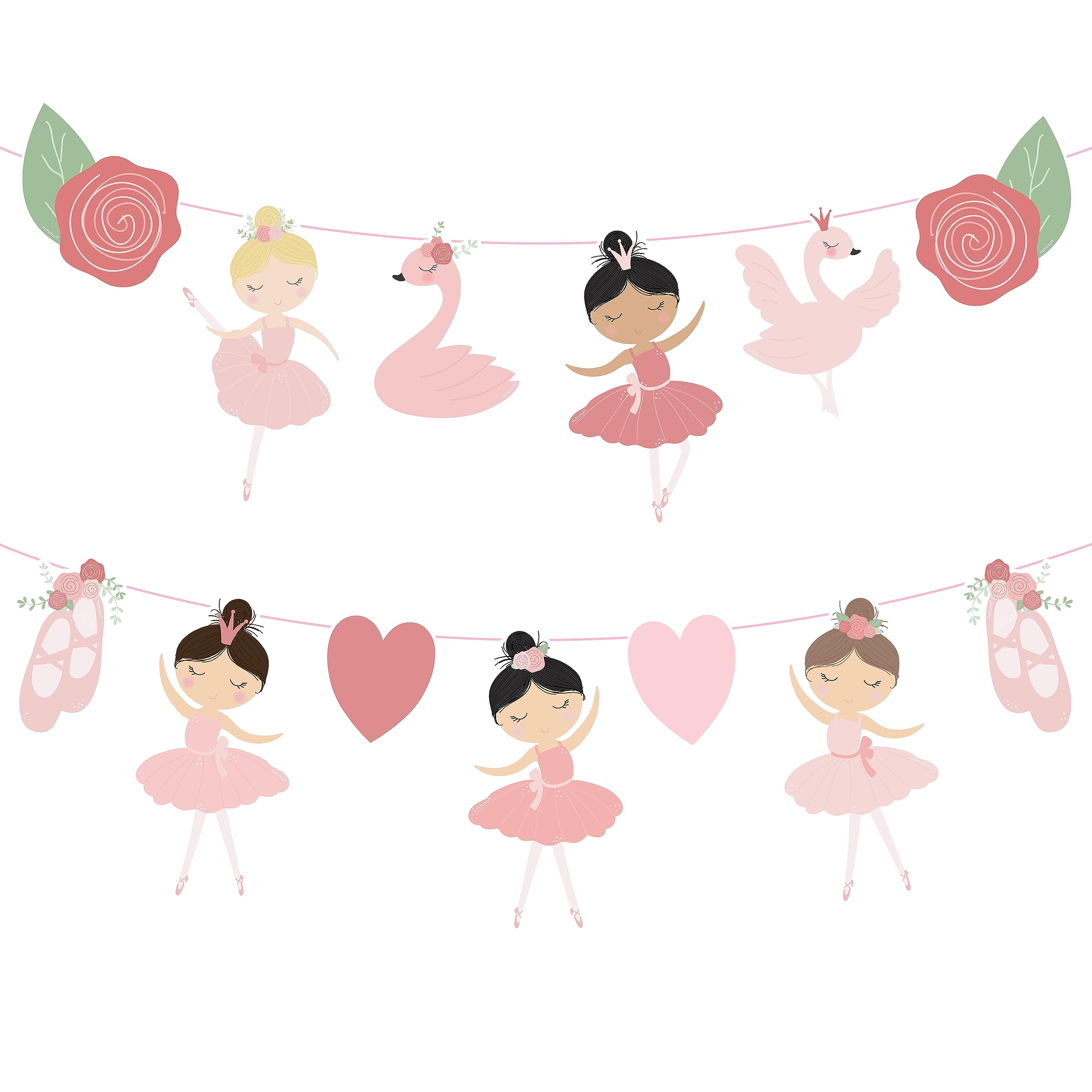 HaHaHa! バレエ バレリーナ 発表会 誕生日 レターバナー 飾り ガーランド デコレーション HAPPY BIRTHDAY バースデー パーティー装飾 男の子 お祝い 記念日 (バレエ) の商品画像