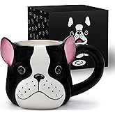 Boston Terrier Gifts For Women - Cute Dog Mug For Dogs Lovers - 15 Oz Coffee Mug - Boston Terrier Decor - Durable Ceramic Coffee Mug - Cute Coworker Gifts For Women & Men - Funny Coffee Cup