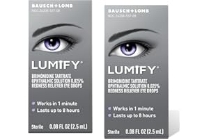 LUMIFY Redness Reliever Eye Drops 0.08 fl oz (2.5 mL) Pack of 2
