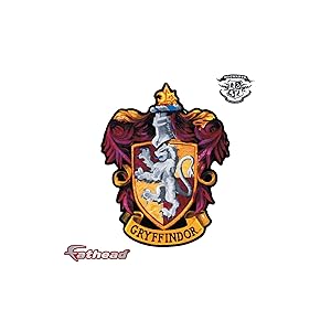FATHEAD Harry Potter: Gryffindor House Sigil-Large Officially Licensed Removable Wall Decal
