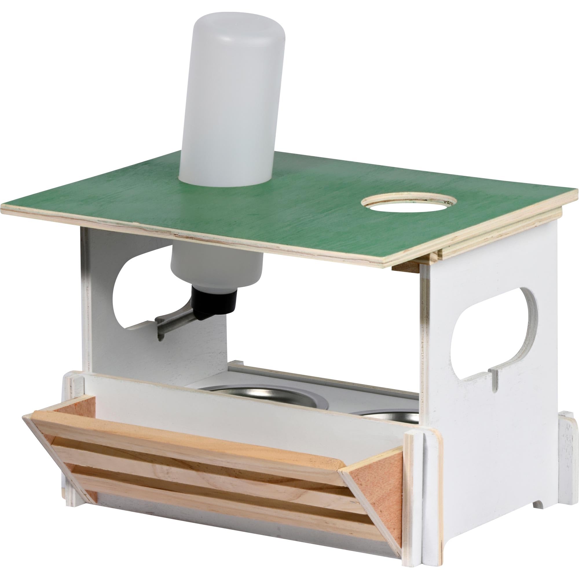 dobar Hopsi 70130 Including 2 Stainless Steel Bowls, Hay Rack and Water Bottle 31 x 25 x 21.5 cm