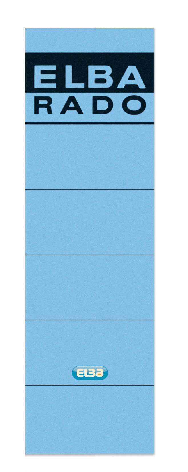 ELBA Rado Spine Labels, Pack of 10, Wide and Short, Self-Adhesive, Blue