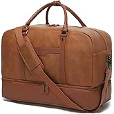 Wogarl Weekender Bags for Women Large Overnight Bag Weekend Travel Duffel Bag Carry on Shoulder with Shoe Compartment Toiletry Bag for Travel Business Gym