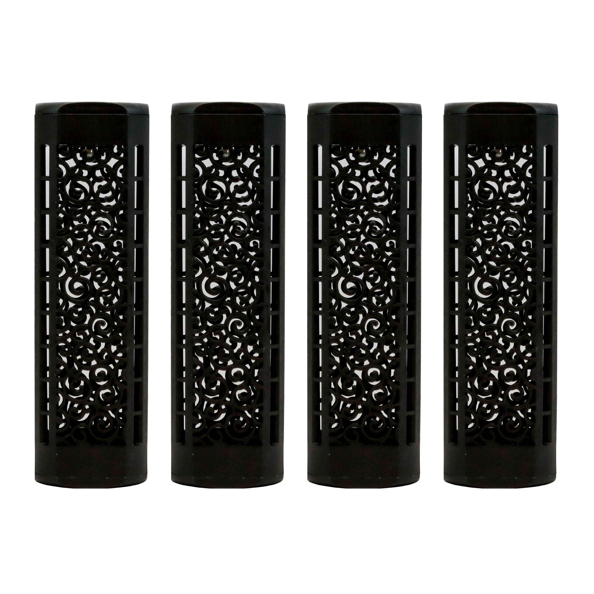 Gardenwize – Pack of 4 Solar Powered Freestanding Garden Decking Driveway Pathway Lights, Rechargeable Solar Panel, No Running Costs LED Lights (GW352)