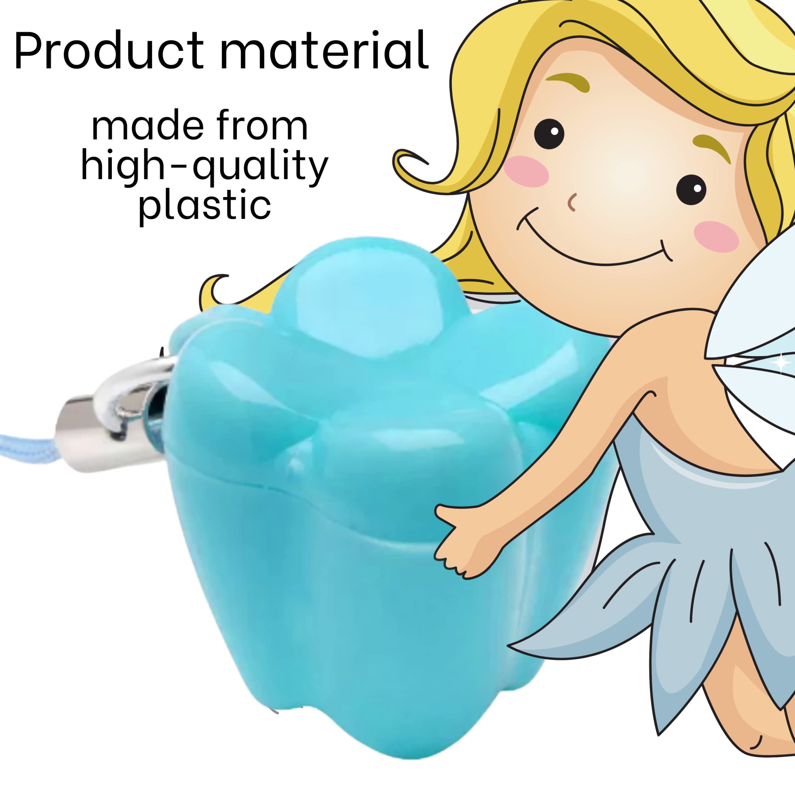 Killer's Instinct Outdoors 10PCS Tooth Holders for Kids Keepsake – Multicolor Plastic Cases for Storage Necklace for Lost Teeth Baby Boxes for Kids