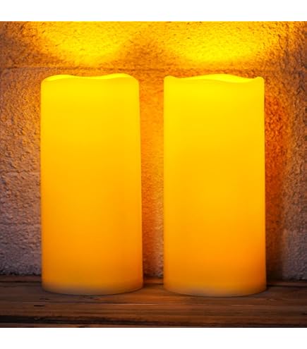 Snowman Flameless Candles Set - Real Wax LED Christmas Candles With Timer