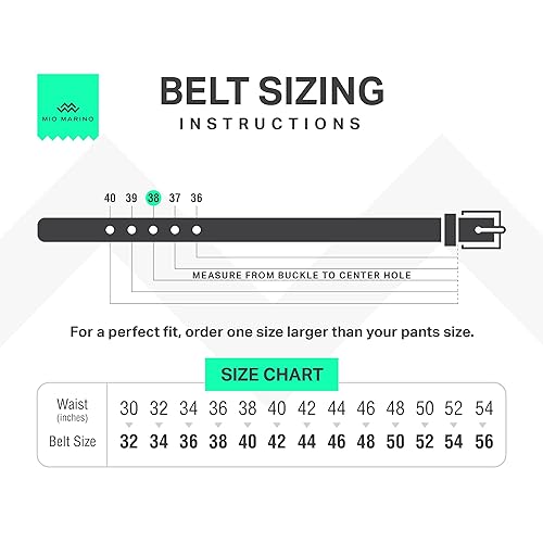 Marino's Men Genuine Leather Dress Belt with Single Prong Buckle - Ebon -  54 (Waist: 52) in Kenya | Whizz Belts