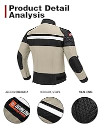 BORLENI Motorcycle Jacket Windproof Motorcycle Full