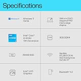HP 15.6 Laptop i5-1235U 8GB 256GB SSD Iris Xe FHD Anti-Glare Win 11 view 4