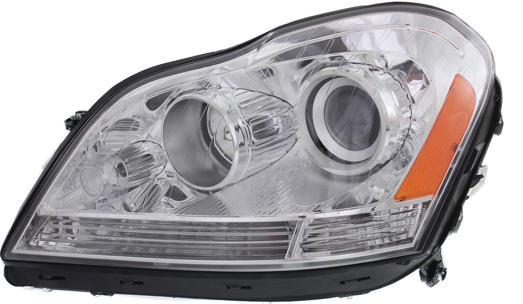 Evan-Fischer Headlight Assembly Compatible with 2007-2009 Mercedes Benz GL320 Halogen Driver Side