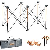 Bora Centipede 2ft x 4ft 6-Strut Work Table, Includes 4 X-Cups, 2 Quick Clamps, Carry Bag, Portable Folding Sawhorse, CK6S