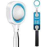 CHAMPKEY Pressure Golf Ball Retriever Performance Version - Thicken Stainless Steel Shaft with Rubber Grip Golf Retriever - A