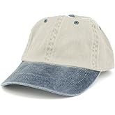 Armycrew Low Profile Blank Two-Tone Washed Pigment Dyed Cotton Dad Cap