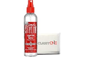 CLASSYONE Simply Stylin Anti Frizz Hair Protectant and Detangler for Women Bundled Pocket Tissue Pack