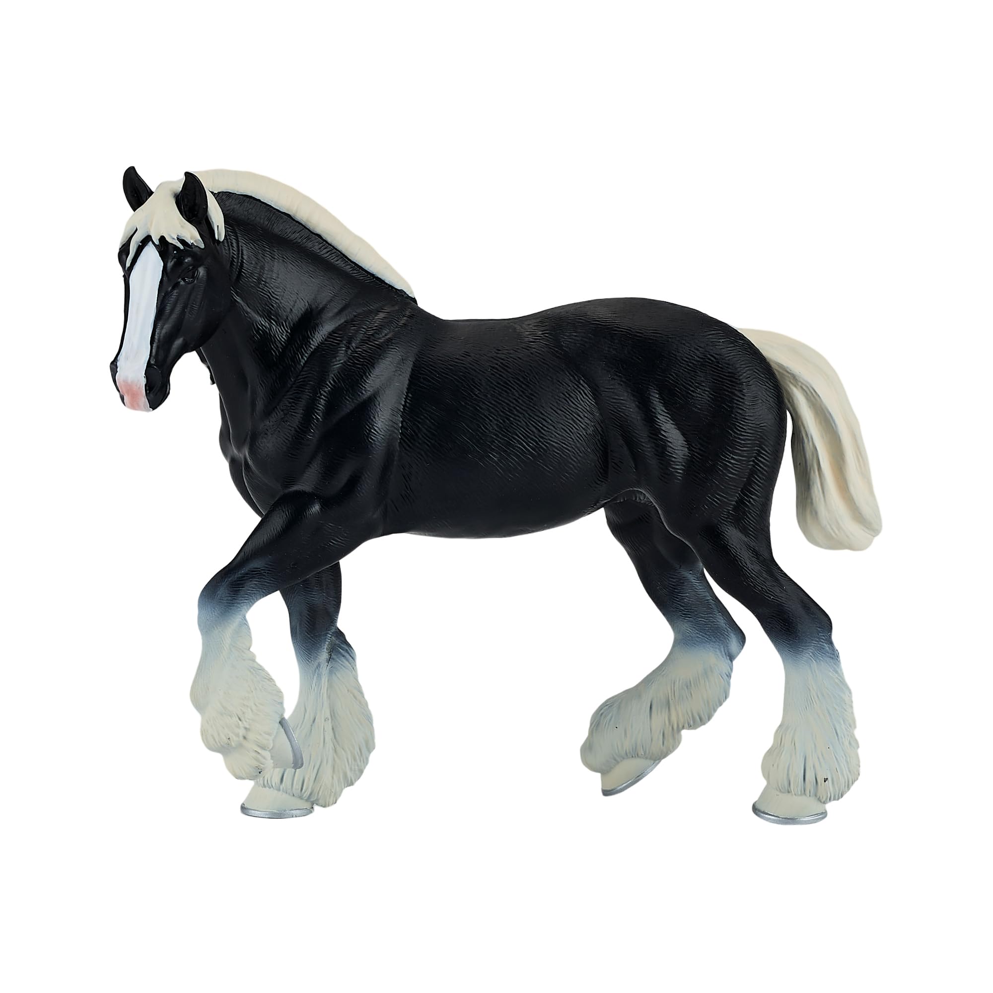 MOJO – Clydesdale Horse Black | Hand-Painted Toy Figure | Farm & Horses Collection | True to Life & Highly Detailed | Designed in UK — image 1