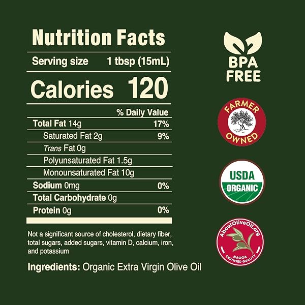 POMPEIAN ROBUST ORGANIC EXTRA VIRGIN OLIVE OIL – 32 FL OZ – FIRST COLD PRESSED OLIVE OIL FOR COOKING – FULL-BODIED TASTE FOR DRESSINGS AND MARINADES