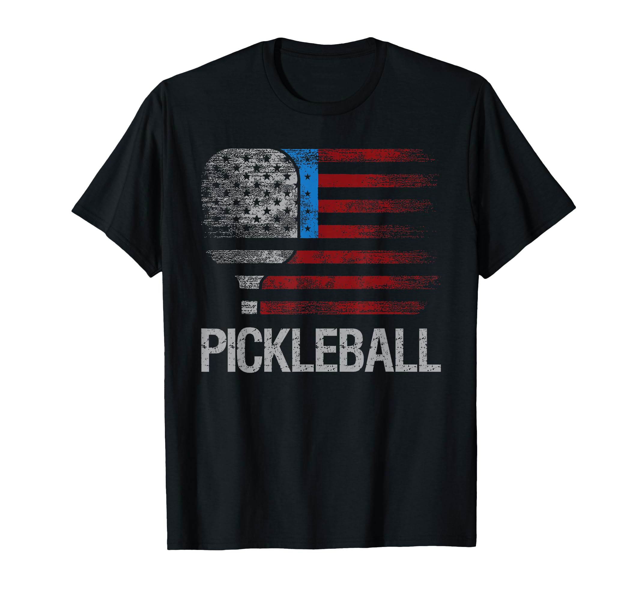 Photo 1 of US Flag Pickleball Player Paddleball Lover T-Shirt