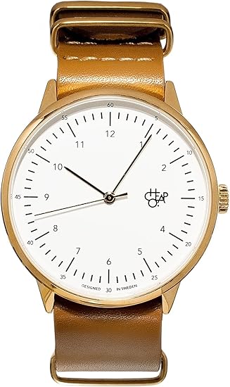 Amazon 腕時計 Cheapo チーポ ハロルド ゴールド ゴールド ホワイト ブラウン 正規輸入品 メンズ腕時計 腕時計 通販