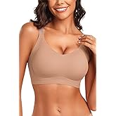 Vertvie Women's Seamless Wireless Push Up Bras with Support and Lift No Underwire Bralettes Full Coverage Sport Everyday Bra
