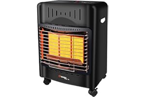 SANAU VULCAN 18,000 BTU High-Output Propane Heater for Garages, Workshops & Jobsites, Quiet Radiant with Safety Shut-Off, Gas