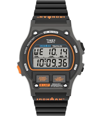 Amazon.com: Timex Men's Ironman Triathlon Flix 100 Lap 42mm Watch