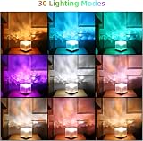 JIAWEN Galaxy Projector Light Ocean Wave 16 Colors 30 Modes 360° Ceiling view 2