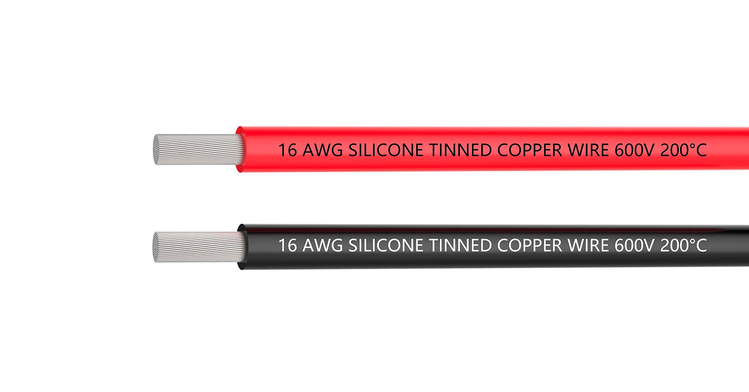 TUOFENG 16 AWG Wire Flexible Silicone Wire 6 Meter [3 m Black and 3 m Red] Copper Wire 1.3mm² Stranded Wires for DIY RC Toys Models Auto Electronic Equip