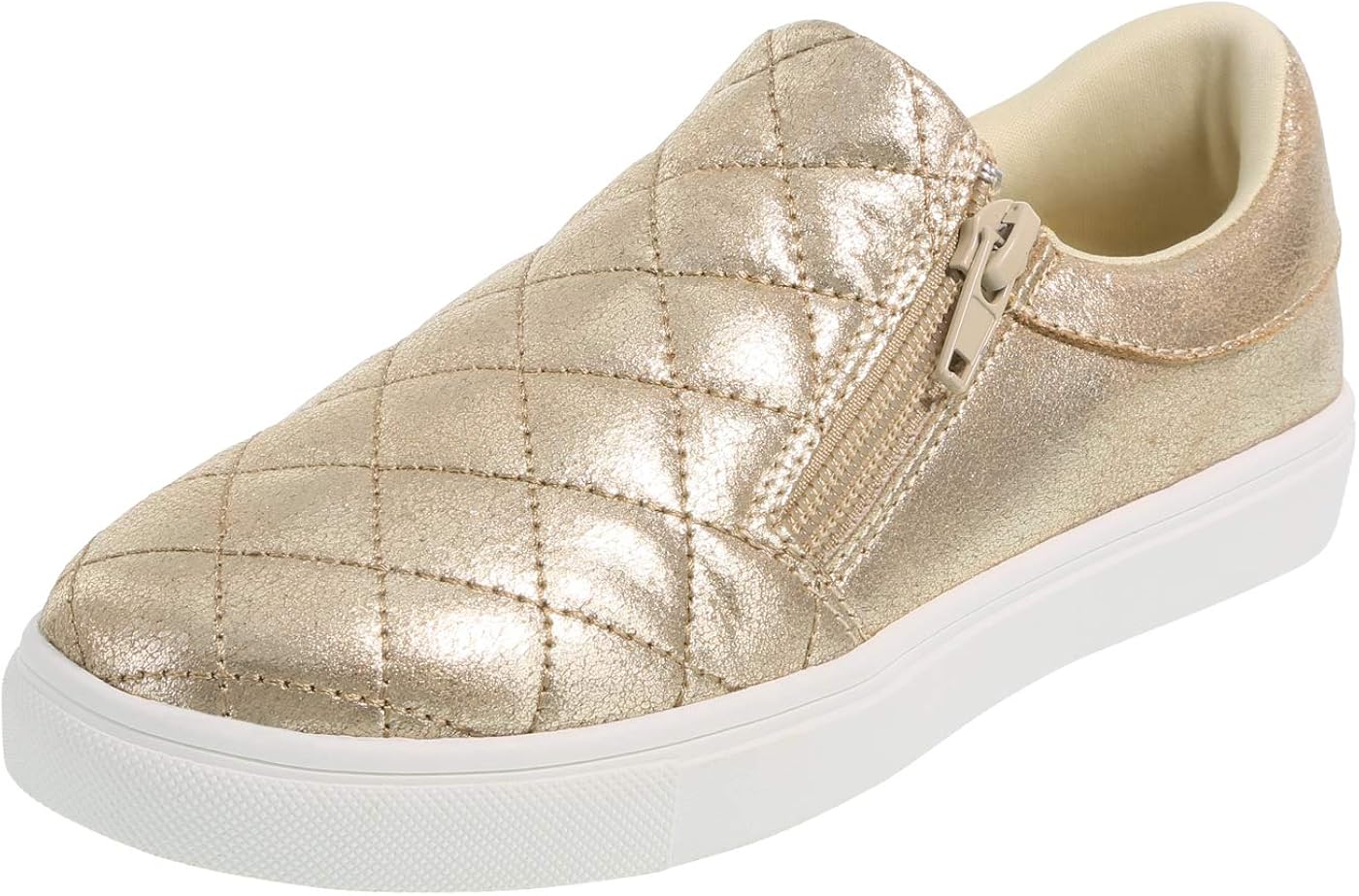 brash quilted slip on