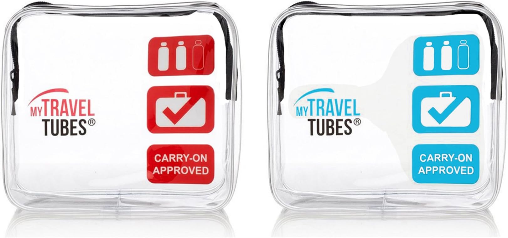 TSA Approved Clear Travel Toiletry Bag 3-1-1 Airline Carry On | Quart Sized