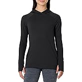 Amazon Essentials Women's Athletic Soft Performance Lightweight Long Sleeve Pullover Hoodie Workout Top, Space Dye