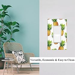 Pznen Pineapples Rocker Switch Plate Covers Yellow