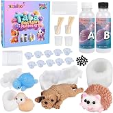 TECMIYO DIY Taba Squishy Kit with Animal Molds, Squishy Making Kit for Gift | Make Your Own Squishies, Squishy Maker with 1:1 AB Liquid Silicone Gel (14oz)