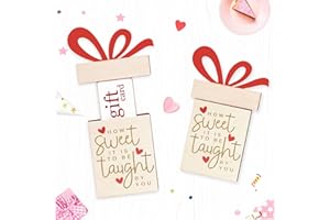 gjulrfu Gift Card Holder, Wooden Gift Card Holder Pull Out, Cute Personalized Surprise Card Holder To Decorate Gifts For Wedding Birthday Note Cards Business Card (Teachers' Day)