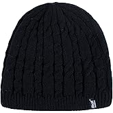 HEAT HOLDERS Women's Alesund Hat - Thick, Soft & Warm Hat for Women - Knitted Beanie - Cute Winter Gear | Black/One Size