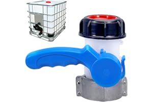 IBC Tote Valve, Good Sealing Butterfly Nozzle Hose Adapter, Multifunctional 1000L IBC Tote Fittings Drain Water Tank Containe