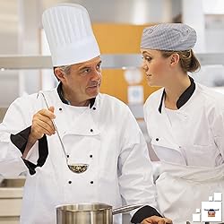 EZGOODZ White Chef Hats in Bulk, 12" Tall. Pack of