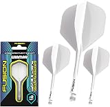 Winmau Fusion Integrated Flight & Shaft System No.2 White Medium