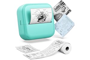 WCZ Sticker Printer M02X Mini Printer Thermal Sticker Maker Bluetooth Print Pod Inkless Pocket Printer Portable Photo Printer