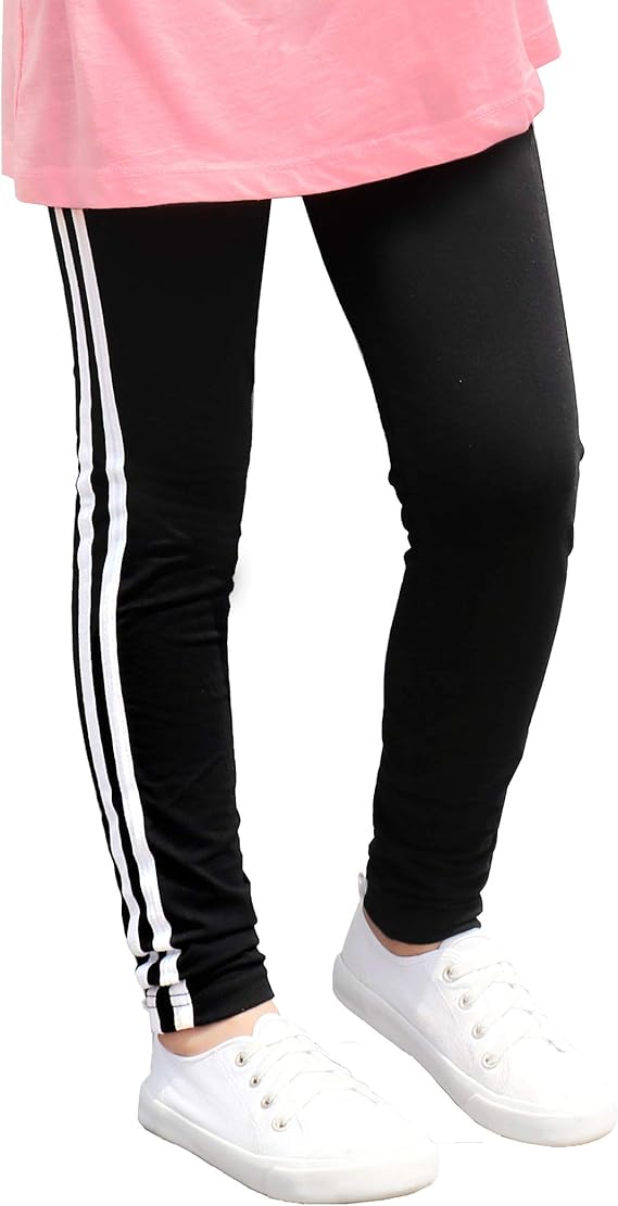 Amazon アイレッグ Ileg レギンス ライン キッズ 10分丈 ライン入り 子供用 レギンス 通販