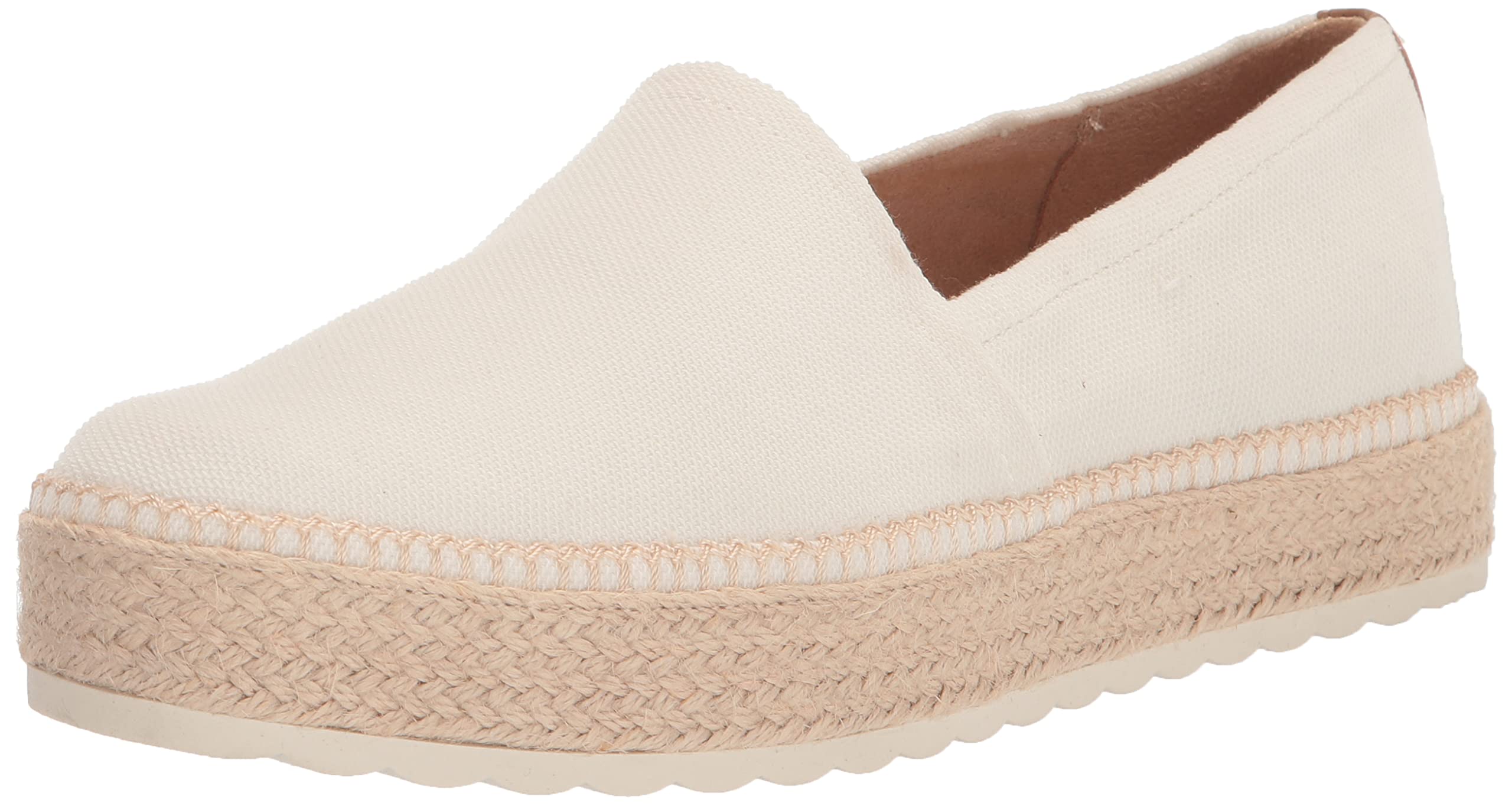 Photo 1 of Dr. Scholl's Shoes Women's Sunray Espadrilles Loafer, White Canvas, 9