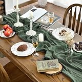 Artoid Mode Boho Forest Green Gauze Table Runner 300 cm view 3