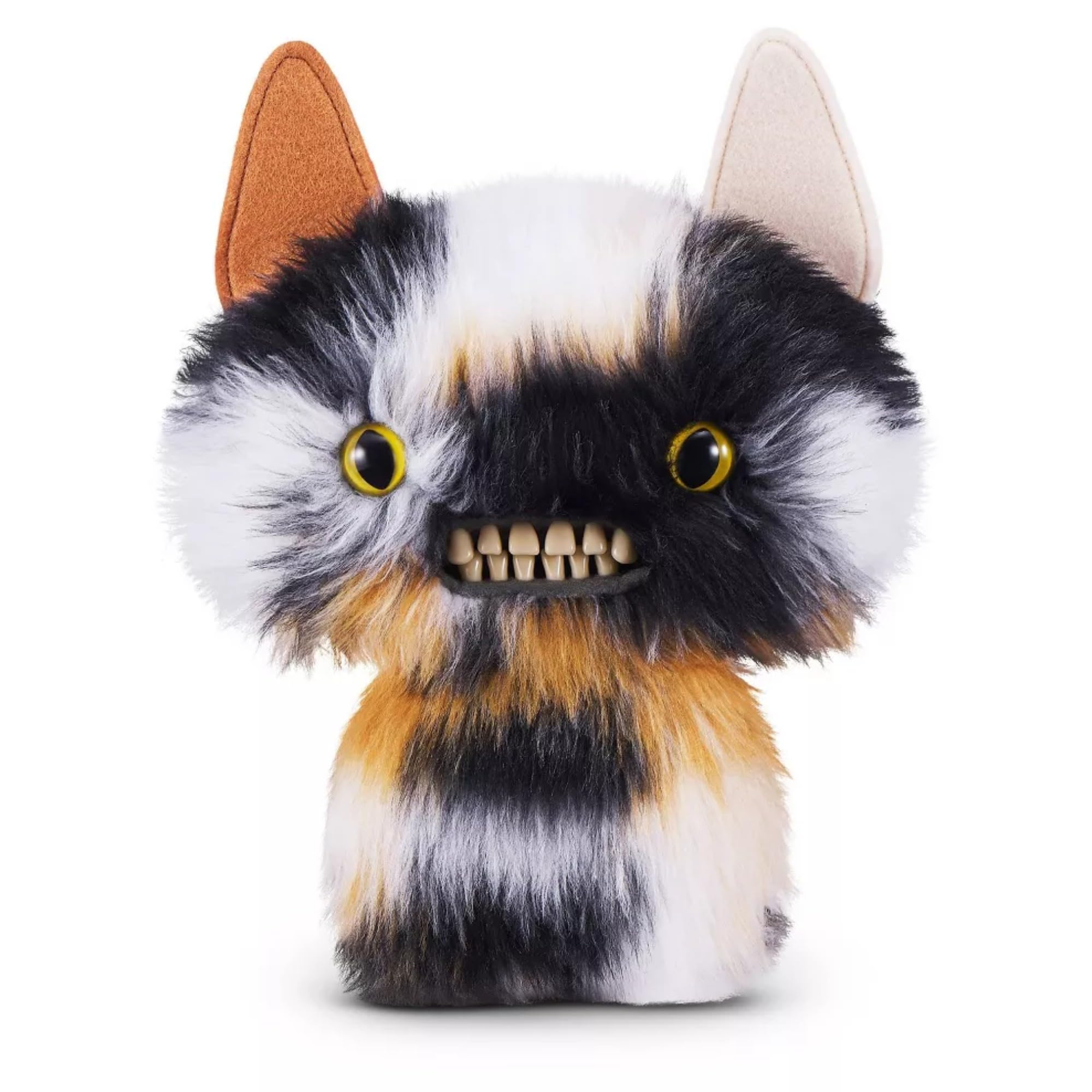 ZURU Fuggler Funny Ugly Monster Plush Toy - 9 in Butt Ugly Pets (Cheezee - Calico Cat)